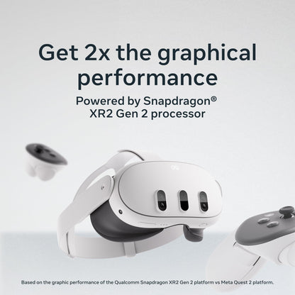 Meta Quest 3 512GB | Thirty Percent Sharper Resolution — 2X Graphical Processing Power — Play Without Wires — Get Batman: Arkham Shadow and a 3-Month Trial of Meta Horizon+ Included