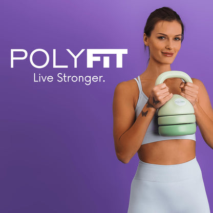 Polyfit Adjustable Kettlebell | 5 lb - 12 lb | Kettlebell Weights Set for Home Gym