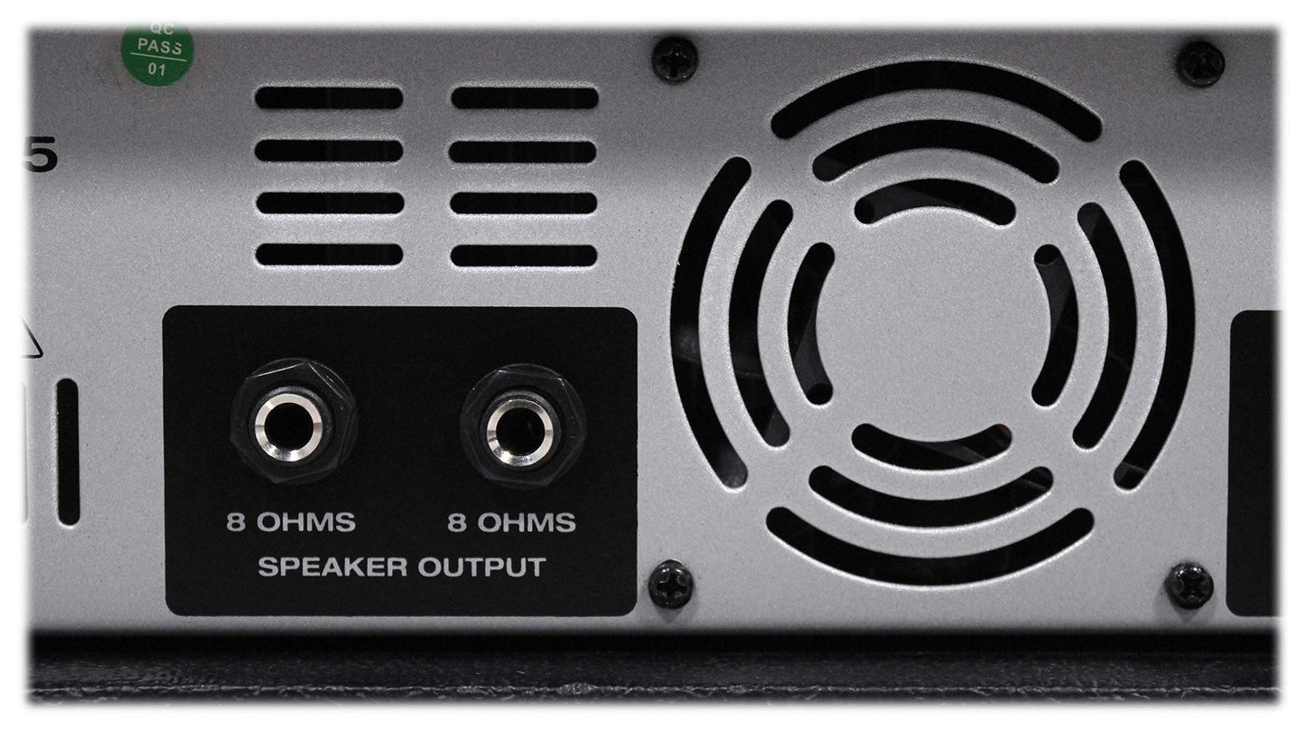 Rockville RPM45 1800w Powered 4-Channel Mixer Amplifier, USB, Effects, Phantom Power, Durable Wooden Enclosure, Compact Design, for Musicians and Small Venues