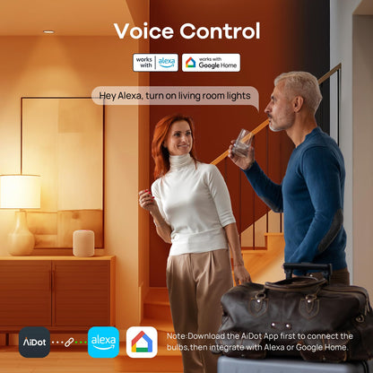 OREiN Smart Edison Light Bulbs with Smart Button, WiFi ST19(58) Vintage Light Bulbs E26 Base, 800lm Dimmable 2700K-6500K Tunable White, Smart Filament Bulb That Work with Alexa, 60W Equivalent, 6Pack