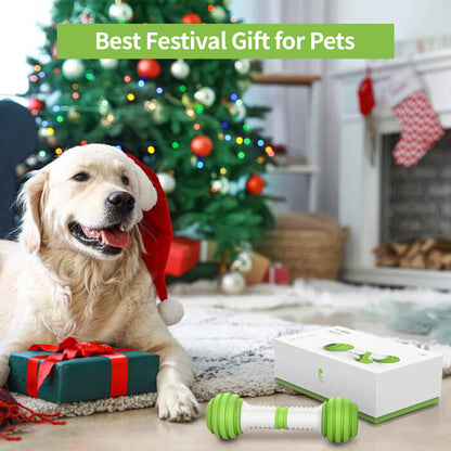 PETGEEK Interactive Dog Bone Toy, Automatic Dog Chase Toy, Electronic Pet Toys for Medium/Large Dog Boredom, USB Rechargeable Safe Material, Green Color