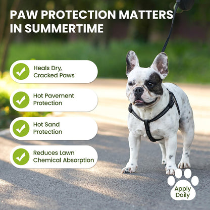 PawSono Lick-Safe Dog Paw & Nose Balm with Coconut Oil | All-Natural Moisturizer & Soother for Dry, Cracked Pads & Snout| Cat Wax & Cream, Nose Butter for frenchies| Horse Hoof Care (60 g /2.1 oz)