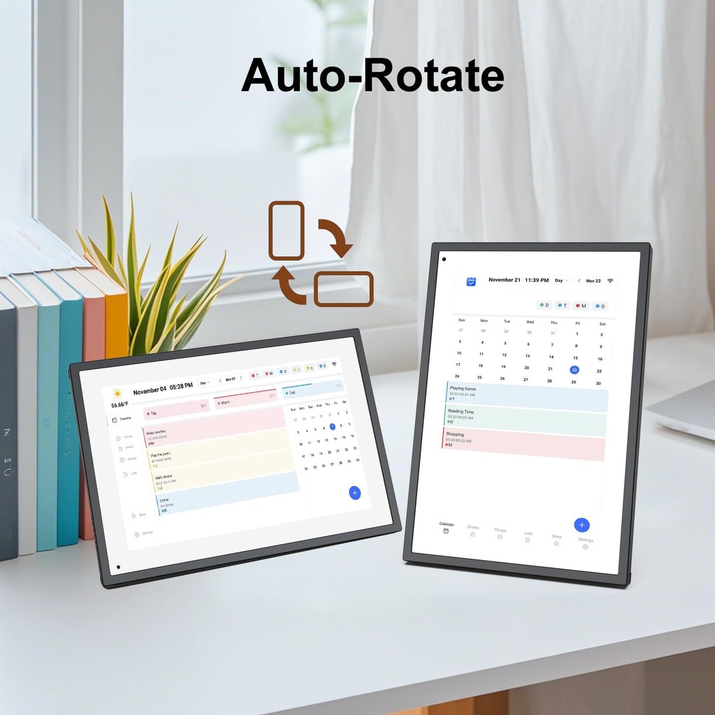 10.1 inch Wall Planner Digital Calendar Chore Chart, Smart Touchscreen Display for Family Schedules, Hearth Display Digital Calendar, Digital Photo Frame, Great for Organizing Your 2025 Calendar
