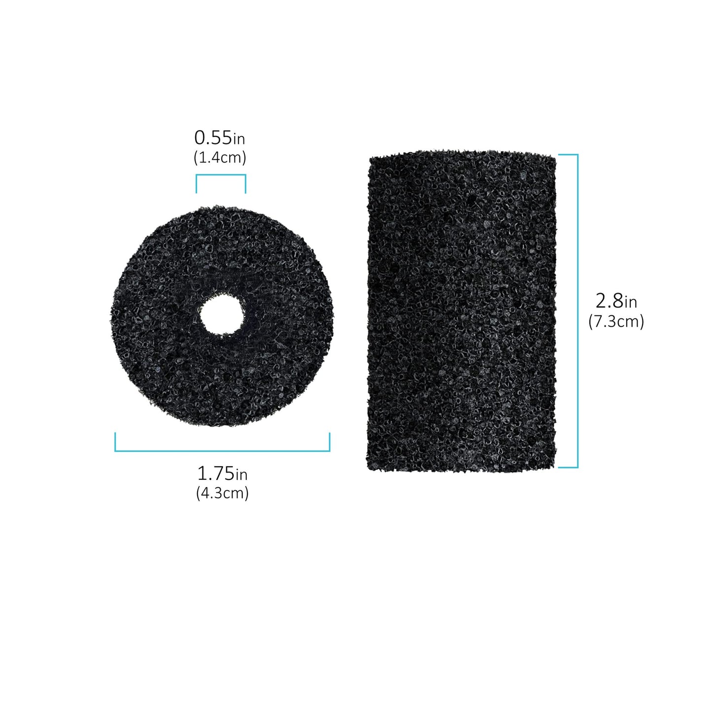 Pool Hose Tail scrubbers,12 Pack Tail Sweeps Scrubber Replacement High Density Sweep Hose Scrubber Pool Pre-Filter Intake Sponge as Polaris Pool Cleaner Parts Fits for Polaris Vac-Sweep Pool Cleaner