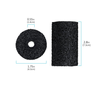 Pool Hose Tail scrubbers,12 Pack Tail Sweeps Scrubber Replacement High Density Sweep Hose Scrubber Pool Pre-Filter Intake Sponge as Polaris Pool Cleaner Parts Fits for Polaris Vac-Sweep Pool Cleaner