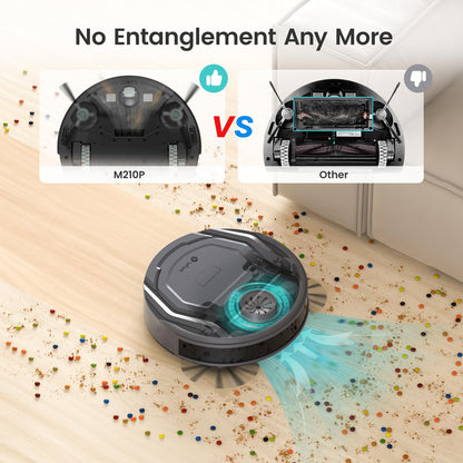 Lefant M210 Pro Robot Vacuum, 3 Adjustable Suction, WiFi/APP/Alexa, 120 Min Runtime, Self-Charging Robotic Vacuums, Slim, Quiet, 6 Cleaning Modes Ideal for Pet Hair, Hard Floors