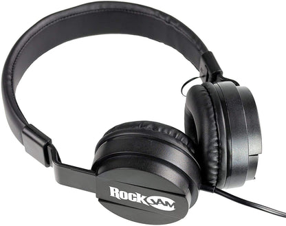 RockJam 61 Key Keyboard Piano Stand With Pitch Bend Kit, Piano Bench, Headphones, Simply Piano App & Keynote Stickers