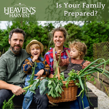 Heaven’s Harvest - 10 Year Survival Or Homestead Garden | 25k+ Heirloom Vegetable Seed Bank Kit | Includes Free Clyde’s Garden Planner & Seed Vault Storage Drum | Non-GMO