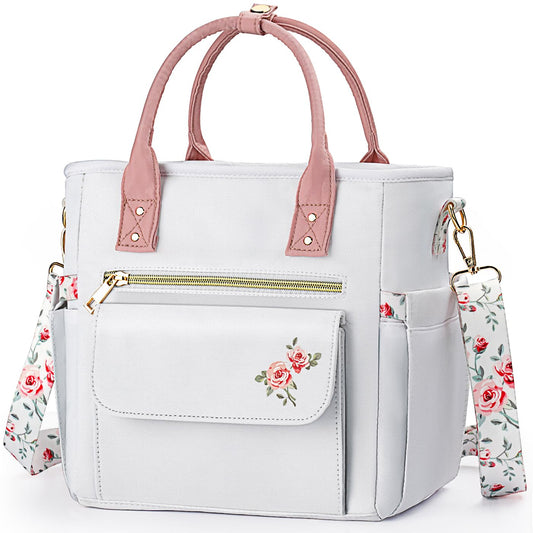 GLORIEROO Deluxe Insulated Lunch Box Bag Women - Leakproof Waterproof Cooler with Multi Pockets Removable Strap for Work Picnic - Teacher Mothers Day Christmas Birthday Gifts