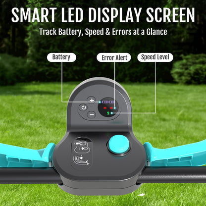 (2025 Model) YARDCARE 36V Brushless Cordless Lawn Mower with 2X4.0Ah Batteries, LED Display Screen, Electric Lawnmower with 5-Position Height Adjustment, 8 Gallon Grass Bag, Charger