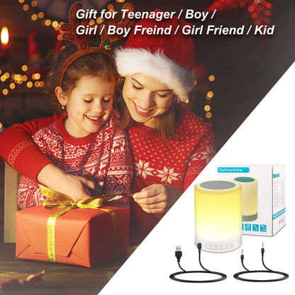 RAGZAN Touch Control Beside Lamp with Bluetooth Speaker-Colors Outdoor Table Lamp with Smart Touch Control for Party/Room.Gifts for Kids/Woman/Man.…