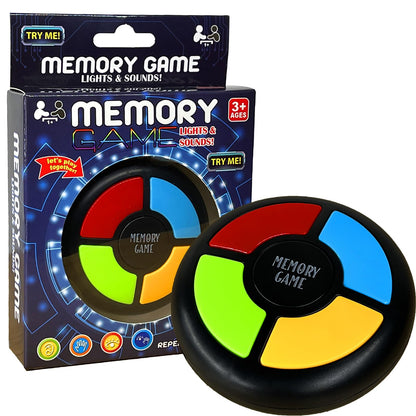 Light Up Memory Game Handheld Electronic Toys Color Memorizing Classic Board Games Quiz Game with Lights and Sounds (907) (907)