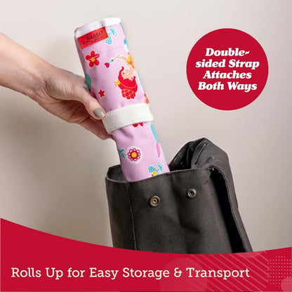 Lusso Gear Airplane Tray Table Cover with Pockets - Travel Essentials - Black Modern Linen - Portable Organizer & Tablet Holder - Airplane Travel Accessories & Road Trip Essentials