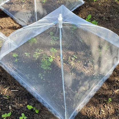 FOOEN (6 Pack) Pop-Up Outside Picnic Mesh Food Covers Tent Umbrella for Outdoors and Camping Food Net Cover Keep out Flies Mosquitoes Ideal for Parties BBQ, Reusable and Collapsible 17 x 17inches