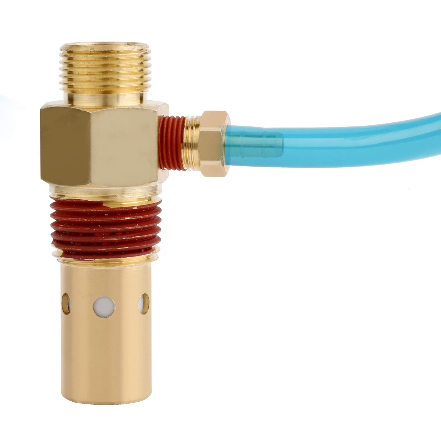 Hromee Air Compressor Replacement Components Brass 1/2 Inch MNPT Compressor in Tank Check Valve Kit with Three Different Unloader Tube Fittings 20 SCFM 4 Pieces