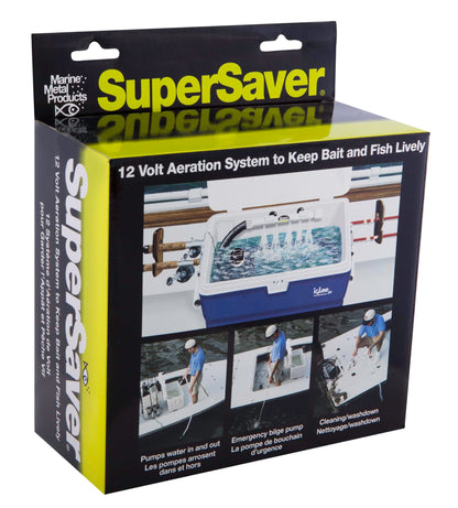 Marine Metal SS-212 Super Saver Live Well Bait System & Aerator Kit (12 Volt)