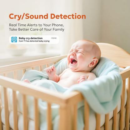 owltron Indoor Security Camera, 2K Cameras for Home Security with Motion Detection, Pet Cam & Baby Monitor with Night Vision, 2.4 GHz WiFi Two-Way Talk, Cloud/SD Storage, Works with Alexa