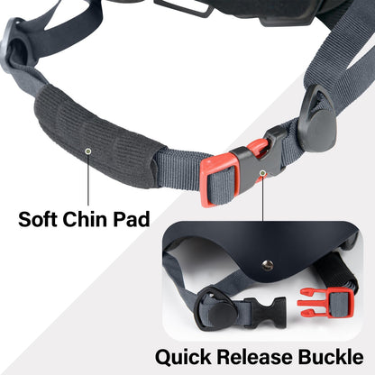 OUWOR Adult Skateboard Bike Helmet for Men and Women, Lightweight Adjustable, Multi-Sport for Bicycle Skate Scooter (Black, Large)