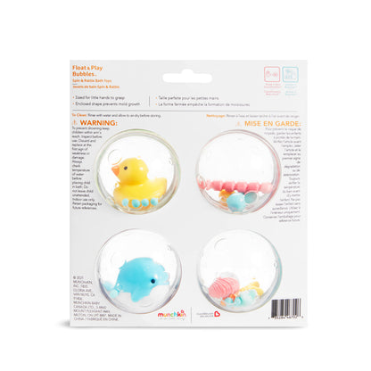 Munchkin® Float & Play Bubbles™ Baby and Toddler Bath Toy, 4 Count