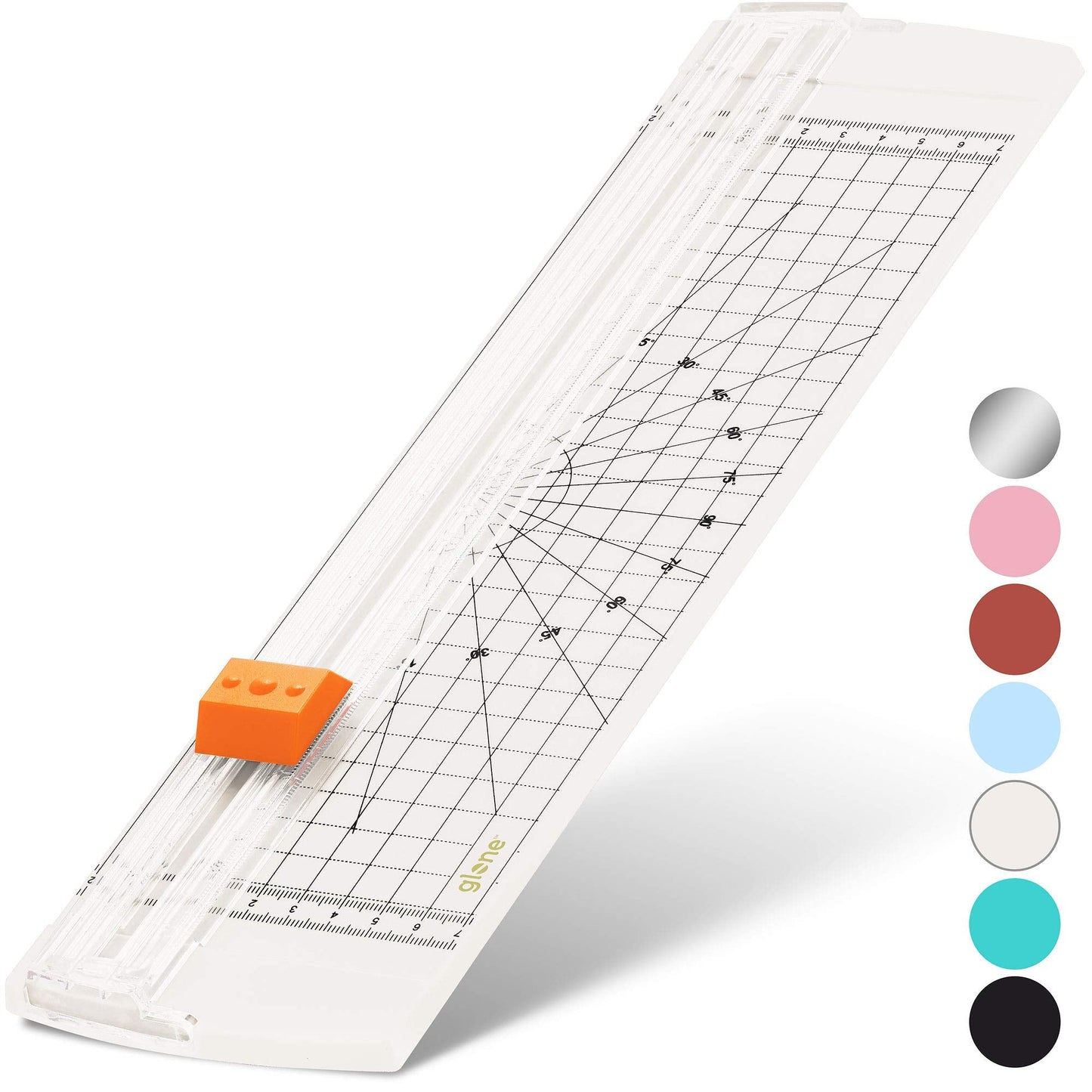 Glone 12 inch Paper Trimmer, A4 Size Paper Cutter with Automatic Security Safeguard for Coupon, Craft Paper and Photos (Off White)