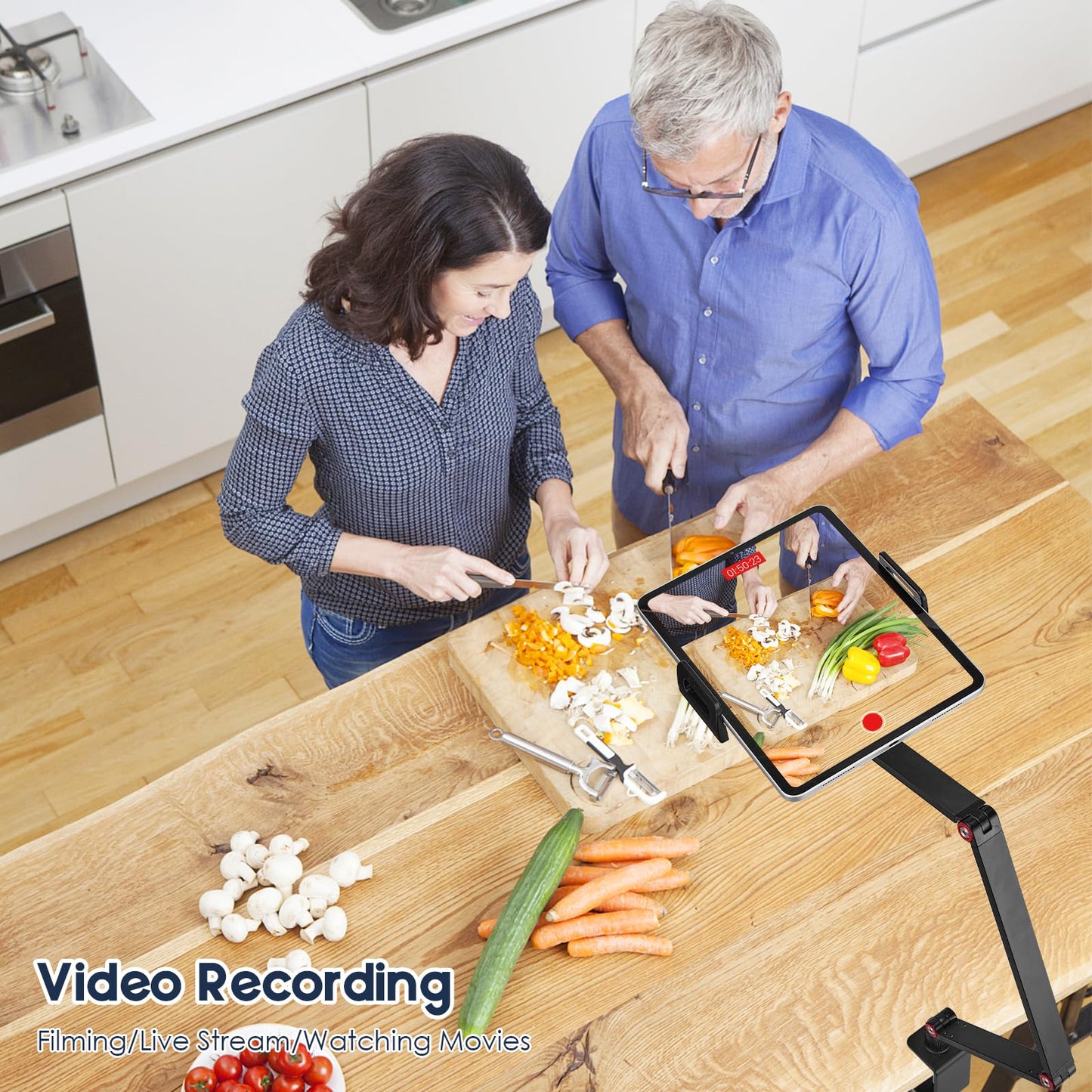 Purboah Tablet Stand Holder for ipad,Portable Monitor Stand Holder 15.6'',16'',Desk Mount with 360°Rotate Base,Fits for 4.7-16" Phone,Kindle,Fire HD,Nintendo Switch