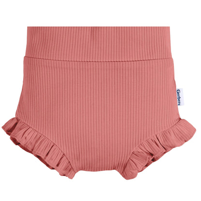 Gerber Baby Girls' 3-Pack Bubble Shorts, Pink
