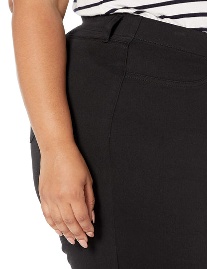 Amazon Essentials Women's Pull-On Stretchy Knit Jegging (Available in Plus Size), Black, Medium Long