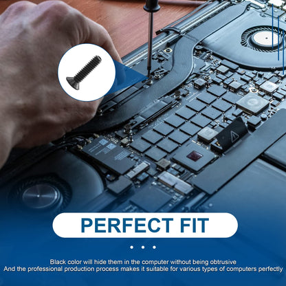 NINDEJIN Laptop Computer Screw Kit, M2 M2.5 M3 Countersunk Flat Head Phillips Mini Screws Set, Replacement Part Electronic Repair Accessories