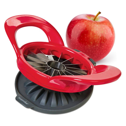 PrepWorks Dishwasher Safe Apple Slicer and Corer – 16-Slice Thin Apple Cutter with Safety Cover