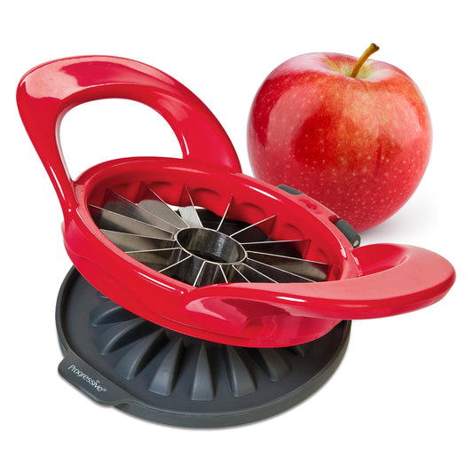 PrepWorks Dishwasher Safe Apple Slicer and Corer – 16-Slice Thin Apple Cutter with Safety Cover