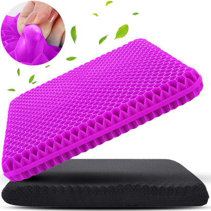 KYSMOTIC Gel Seat Cushion for Long Sitting (Super Large & Thick), Soft & Breathable, Gel Cushion for Wheelchair, Gel Chair Cushion for Hip Pain, Gel Seat Cushion for Office Chair