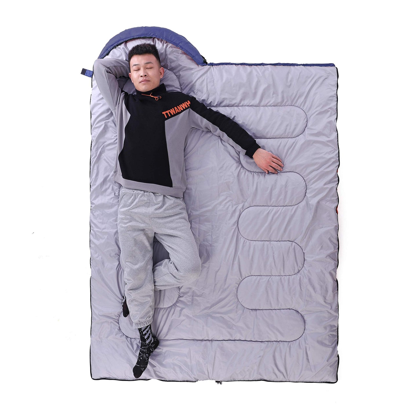 Kuzmaly Camping Sleeping Bag 3 Seasons Lightweight &Waterproof with Compression Sack Camping Sleeping Bag Indoor & Outdoor for Adults & Kids