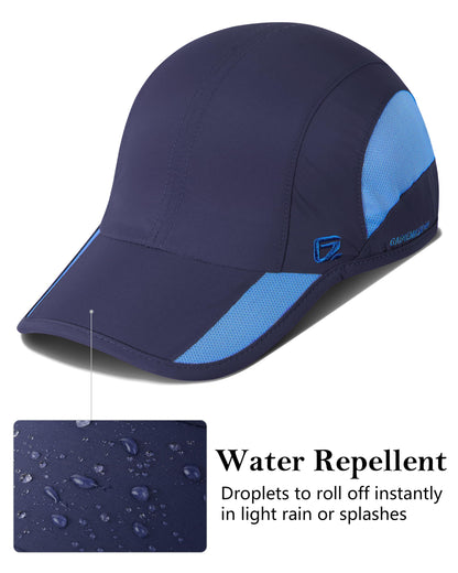 GADIEMKENSD Outdoor Running Hat Men's Cooling UPF50+ Womens Baseball Cap Sport Mesh Sun Hat Trucker Dad Hats Quick Dry Breathable Unstructured for Summer Camping Fishing Hiking Improved Navy L