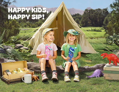 POWCAN 18 oz Insulated Water Bottle with 2-in-1 Straw and Spout Lid, Keep Cold 24H, Leak-Proof, Fits in Car Cup Holder, Stainless Steel Water Bottle for Sports, Travel, and School (Cotton Candy)