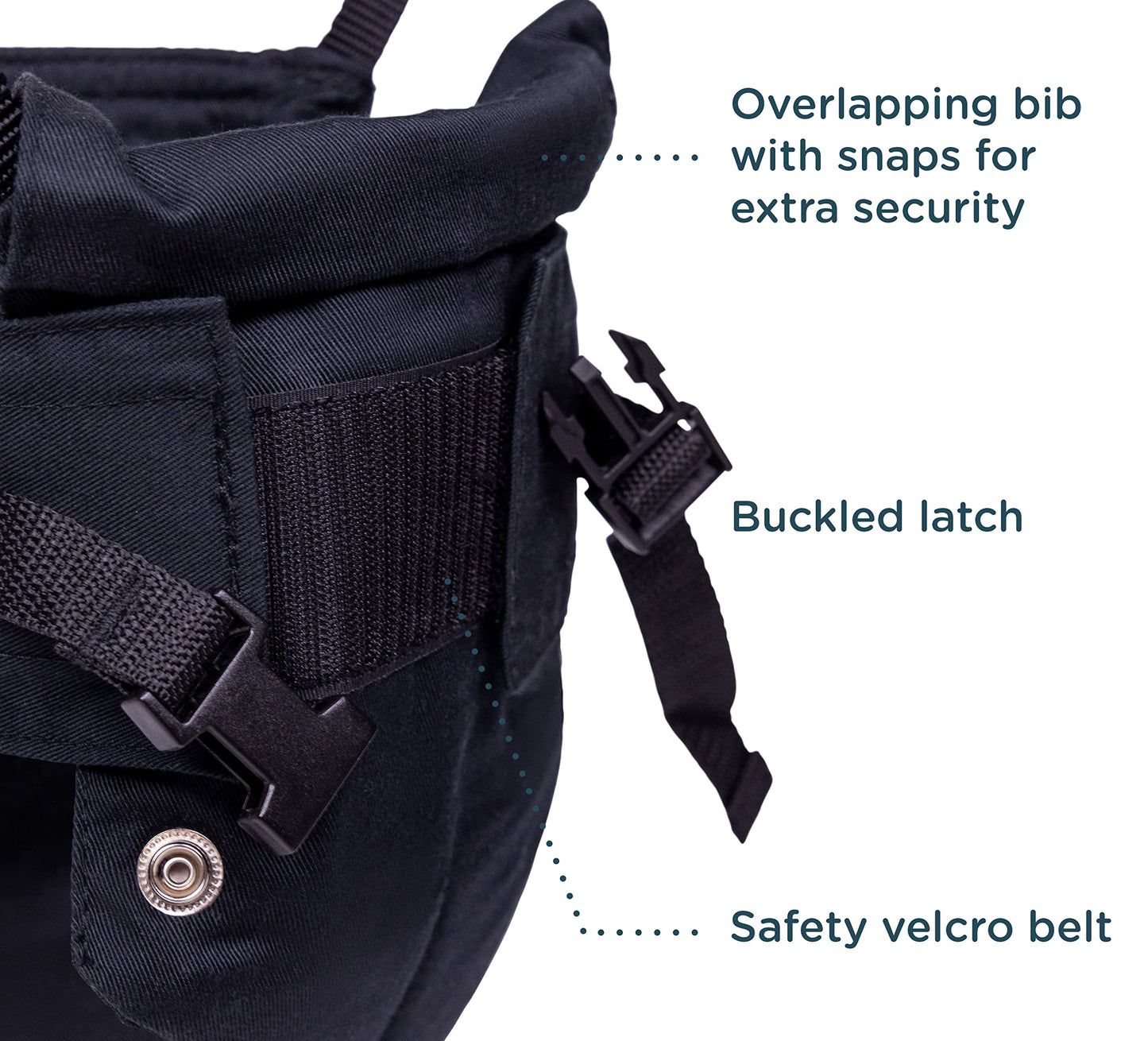 Jolly Jumper Classic (Black) with Stand - Baby Jumper, Indoor Exercise Saddle Seat, Adjustable Height, for Infants up to 28lbs, Your Alternative to Activity Centers and Baby Bouncers