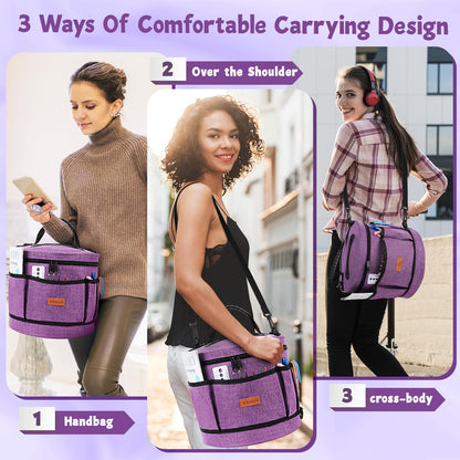 Katech Crochet Kit for Beginners, Beginner Crochet Kit for Adults and Kids Crochet Kits Includes Crochet Hooks Knitting Bag Crochet Yarn for Crocheting Instruction Knitting Kit Crochet Supplies Gift