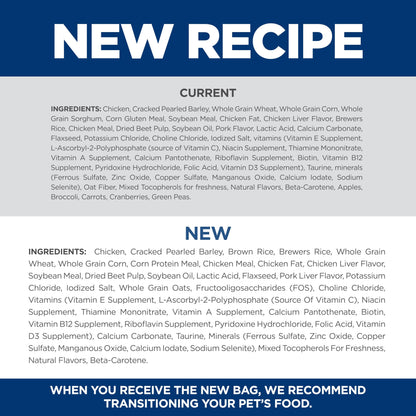 Hill's Science Diet Adult 1-6, Adult 1-6 Premium Nutrition, Small Kibble, Dry Dog Food, Chicken & Barley, 35 lb Bag