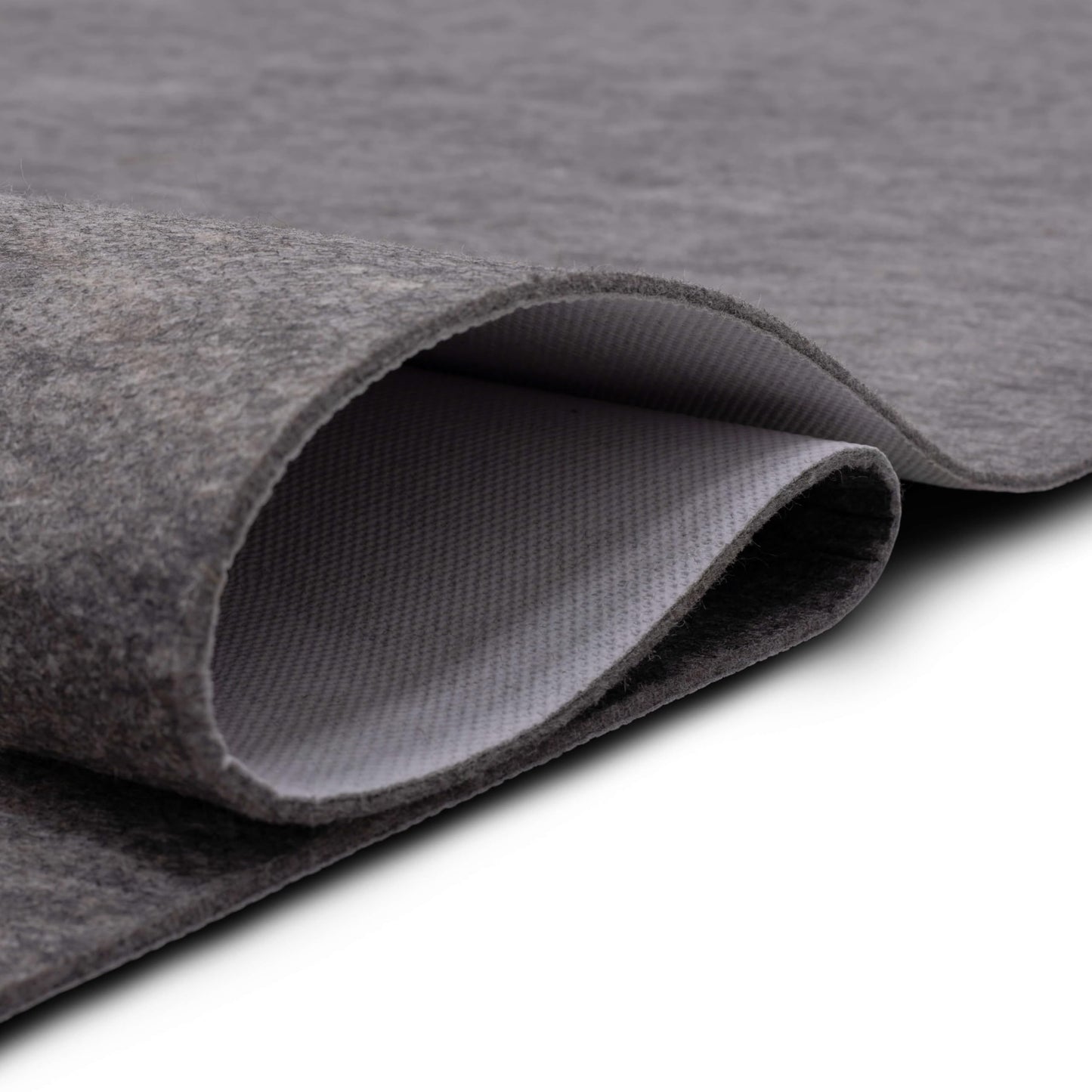 Mohawk Home 4' x 6' Premium Luxury Non Slip Rug Pad 1/4 Thick Dual Surface Felt + Rubber Gripper - Safe for All Floors, Synthetic Fiber, Grey