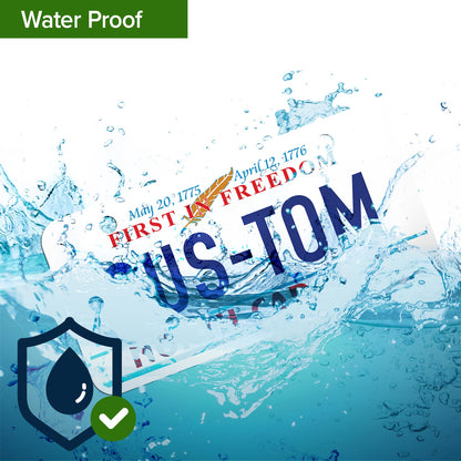 Mini License Plates, Personalized License Plates, Custom for Car, Bikes, ATV, Kids Car, Golf Cart, Jeep, 2x4 Inch, Rust-Free Fade Resistant Aluminum, USA Made by My Sign Center (North Carolina)