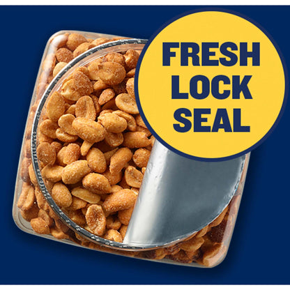 PLANTERS Salted Peanuts Cocktail, Party Snack, Plant-Based Protein, After School Snack, Roasted in Peanut Oil, Salted Nuts, Snacks for Adults, Bulk Nuts, Kosher, 2.19lb Jar