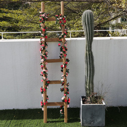 MARTINE MALL Flower Garland Rose Vines, 2 Strands 16.5Ft Flower Vines for Bedroom, Rose Floral Garland Decorations for Room Table Birthday Wedding Party Garden Wall Decor