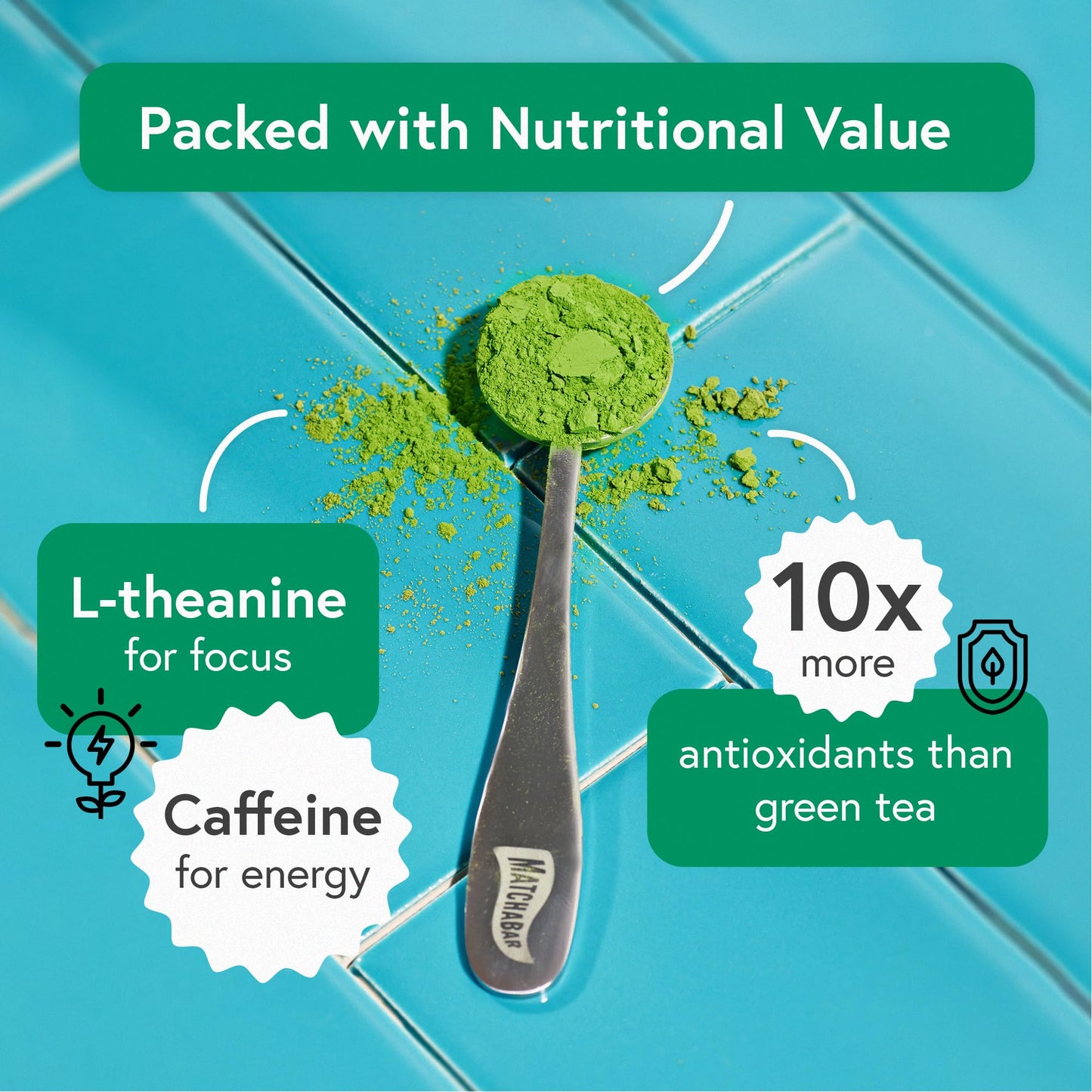 Matchabar Matcha Powder (30g) - Ceremonial Grade Authentic Japanese Matcha Green Tea - Matcha Green Tea Harvested in Japan - Matcha Tea Powder Latte - Zero Sugar, Vegan & 0 Calories