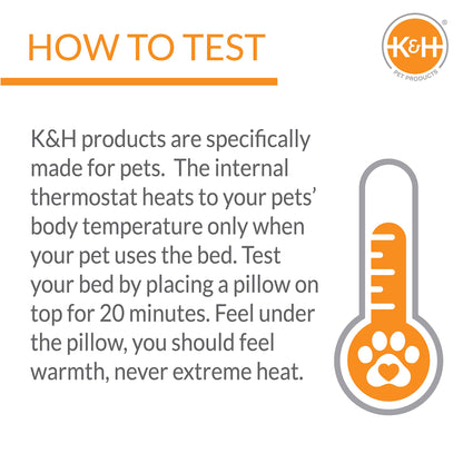 K&H Pet Products Outdoor Small Animal Heated Pad for Rabbits and Small Animals Tan 9 X 12 Inches