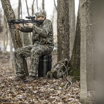 Hawk Memory Foam Bucket Top Seat - Silent Lightweight Comfortable Swiveling Portable Camo Chair for Camping, Hunting, Fishing | Easily Mounts to 2.5-7 Gallons Bucket