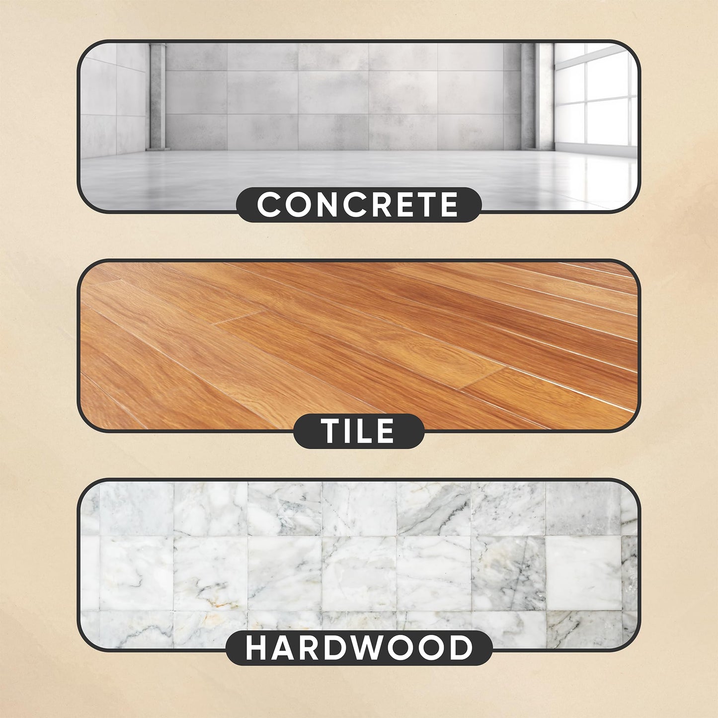 Gorilla Mats Premium Large Yoga Mat – 7' x 5' x 8mm Extra Thick & Ultra Comfortable, Non-Slip Barefoot Exercise Mat – Works Great on Any Floor for Stretching, Cardio or Home Workouts