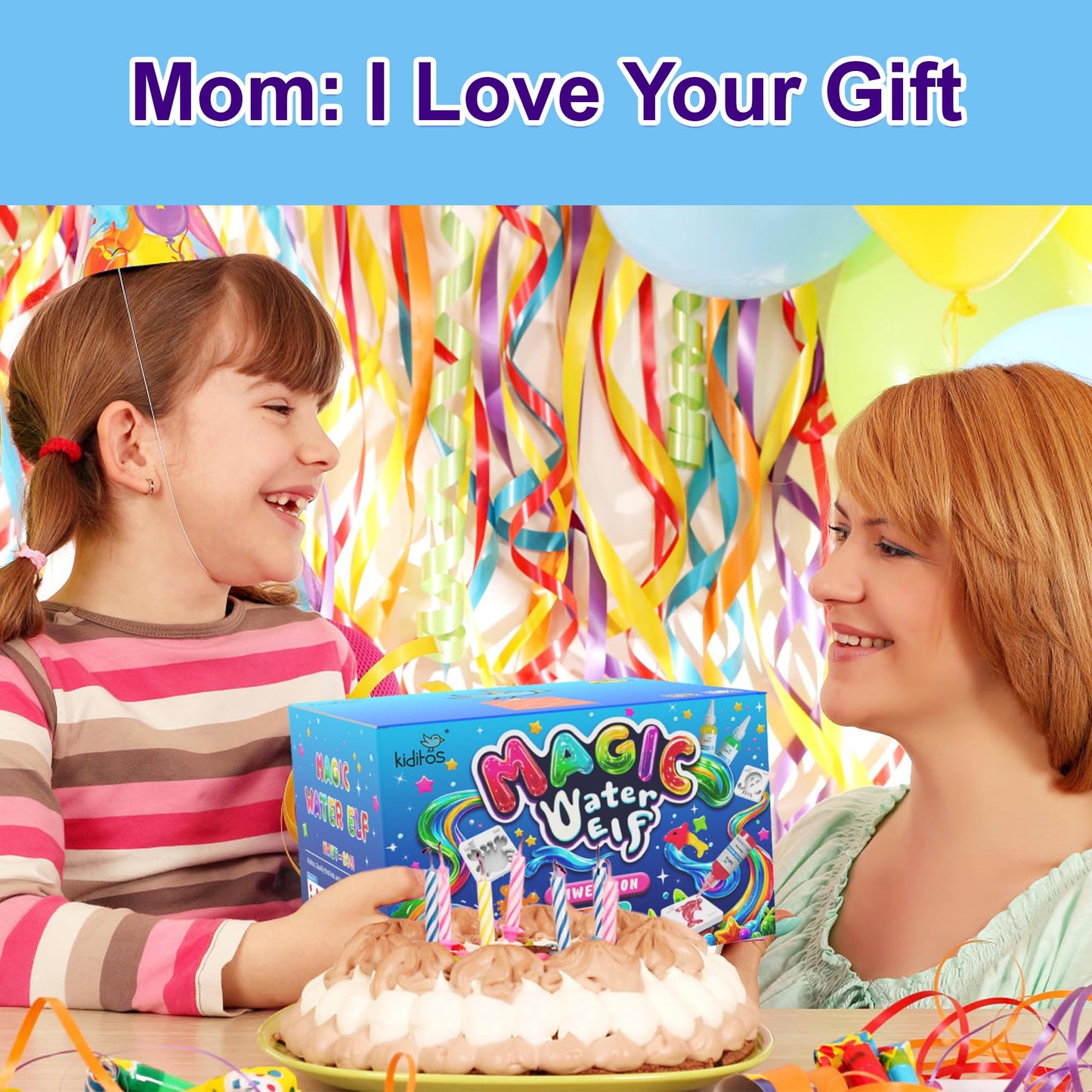 Kiditos Magic Water Elf Toy Kit, Aqua Fairy Water Gel Kit-20 Magic Gels&10 Molds–Make Your Own Water Pets & Squishy Toys–Fun Summer DIY Craft Kit, Birthday Gifts & Party Favors for Kids Ages 3+