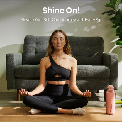 Hydracy Water Bottle with Time Marker -Large 32oz BPA Free & No Sweat Sleeve -Leak Proof Gym Bottle with Fruit Infuser Strainer & Times to Drink -Ideal for Fitness Sports & Outdoors