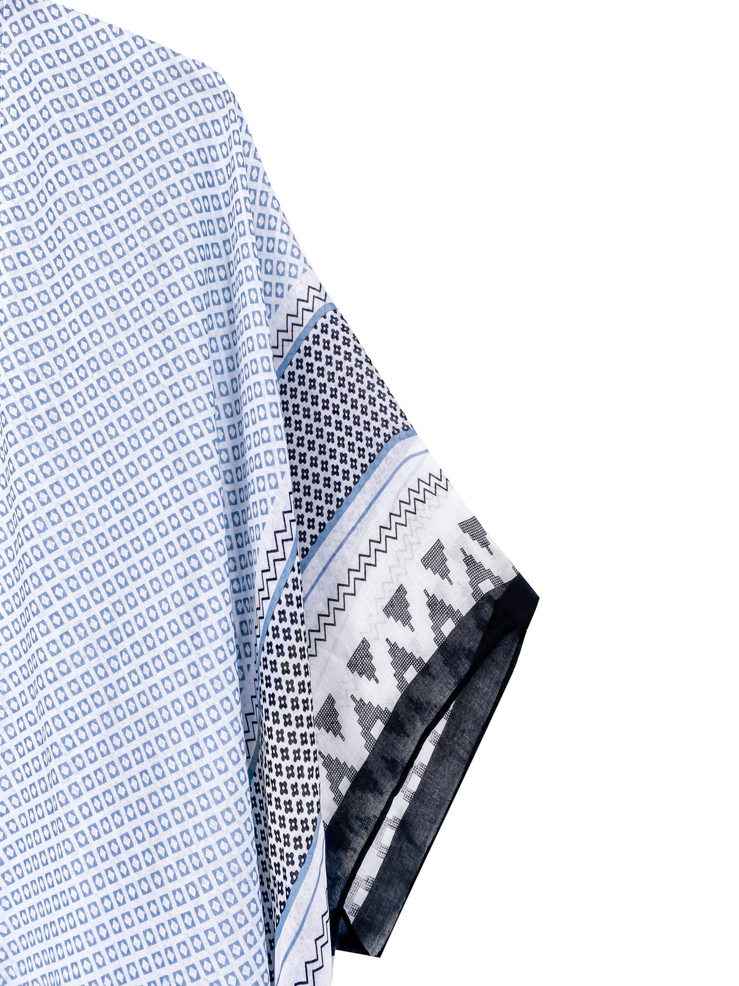 Moss Rose Women's Beach Cover up Swimsuit Kimono with Bohemian Floral Print, Loose Casual Resort Wear