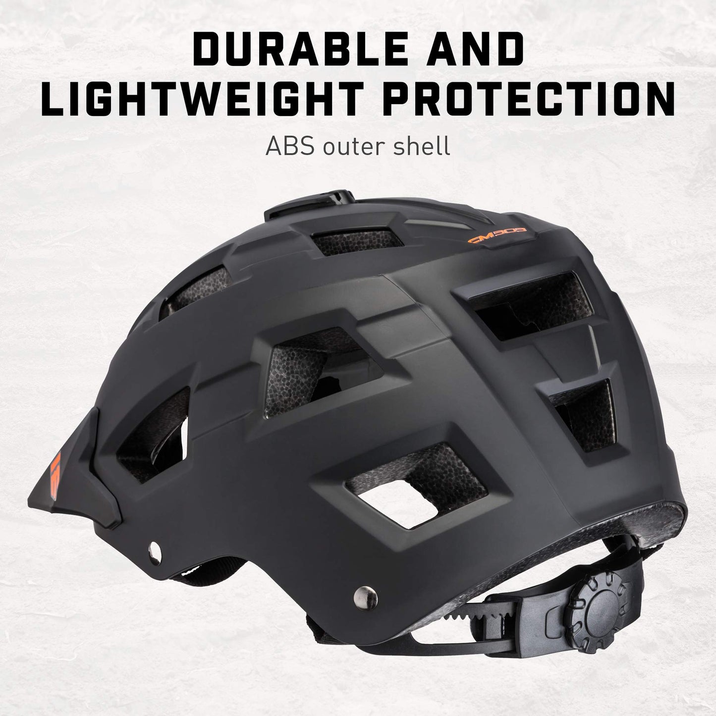 Mongoose Capture Adult Bike Helmet, Ages 14+, Built-in Camera Mount, Durable ABS Shell, Vents for Airflow, Adjustable Fit, Full-Range Internal Pads, Go-Pro Compatible, Helmet for Adults