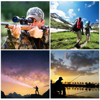 ODEAR Super Bright Torch Searchlight Handheld Portable LED Spotlight USB Rechargeable Flashlight for Mining,Camping, Hiking, Fishing